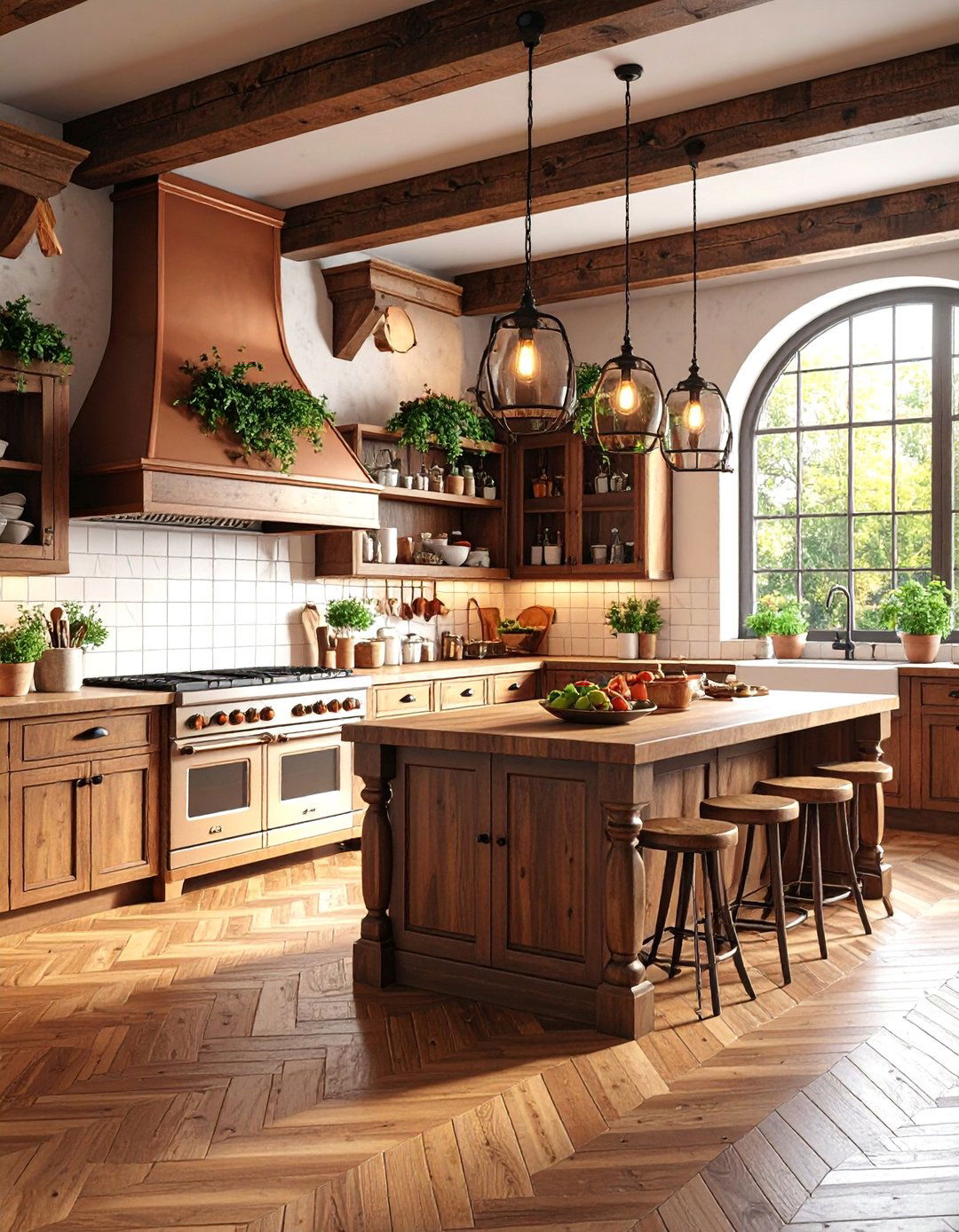 Vintage Appliance Kitchen with Period Appropriate Styling - 25 Tudor Kitchen Ideas