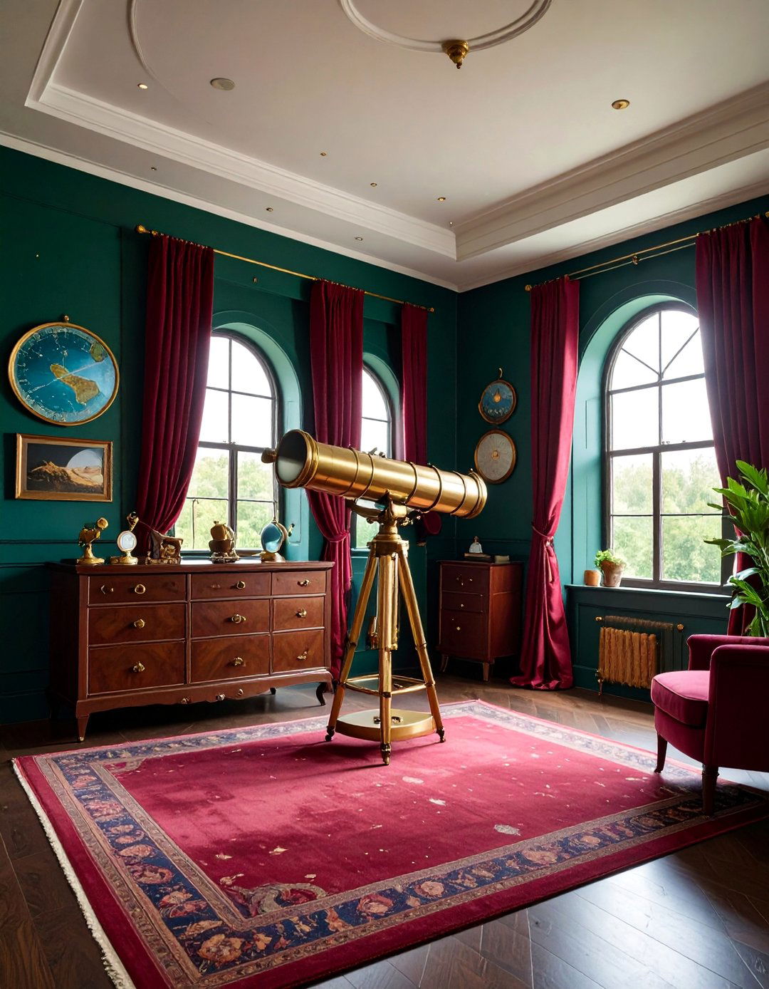 Vintage Astronomical Observatory Theme - 25 Space-themed Nursery Ideas