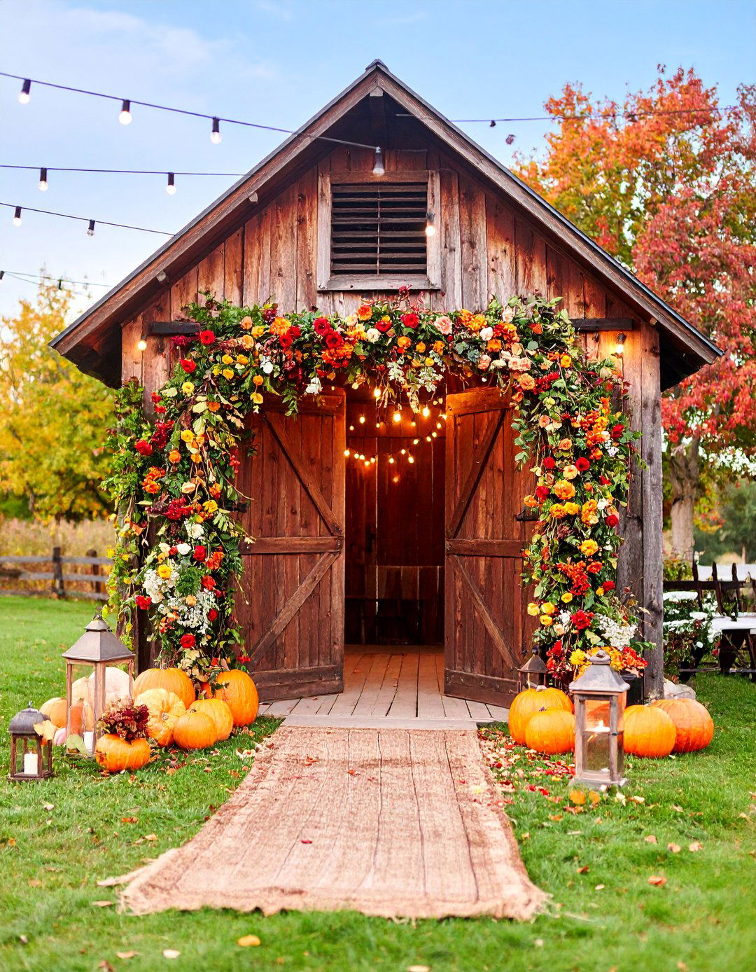Vintage Barn Door Wedding Arch - 25 Wedding Arch Ideas