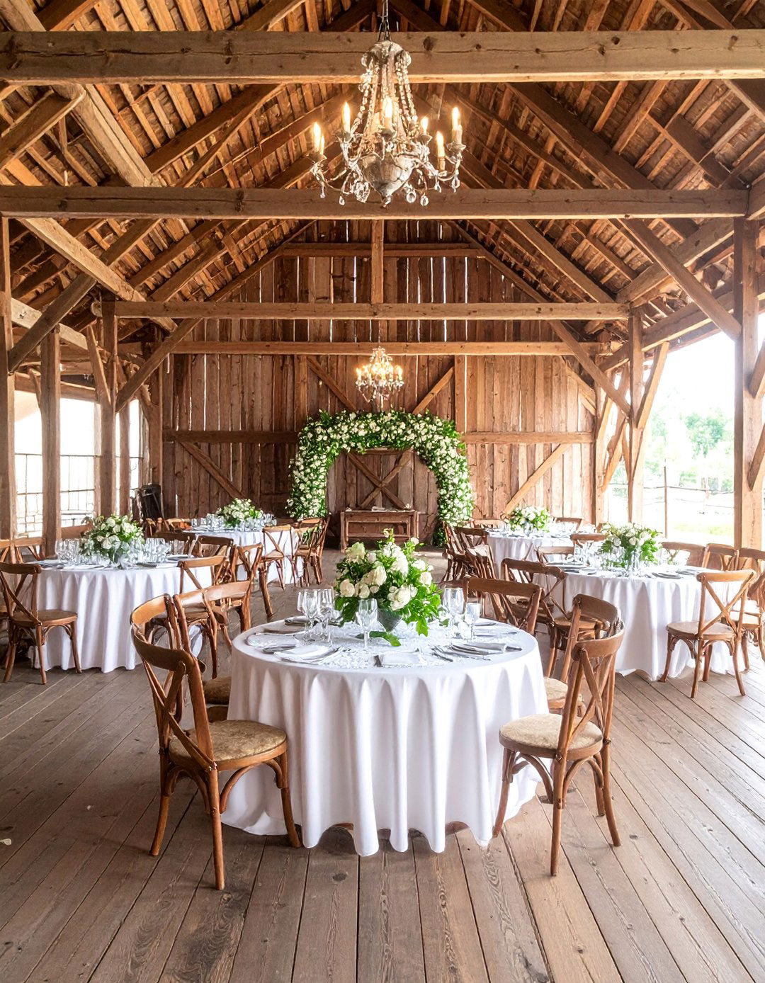 Vintage Barn Wedding with Antique Furniture and Lace - 25 Barn Wedding Ideas