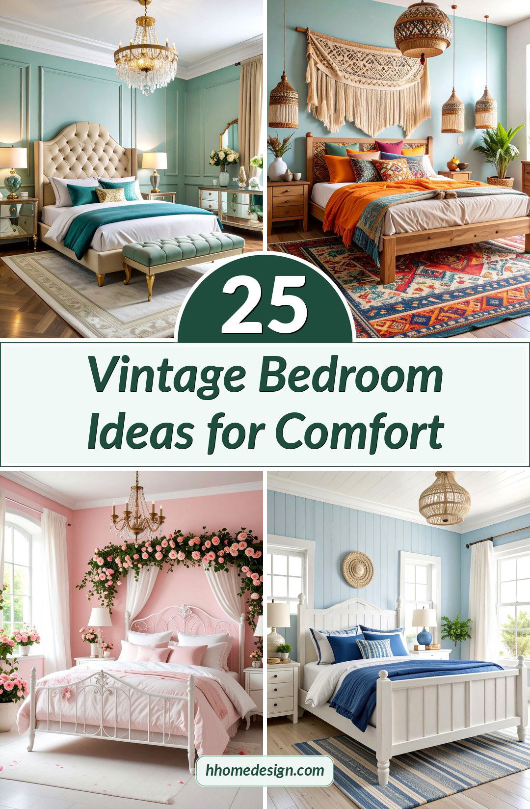 25 Vintage Bedroom Ideas for Comfort