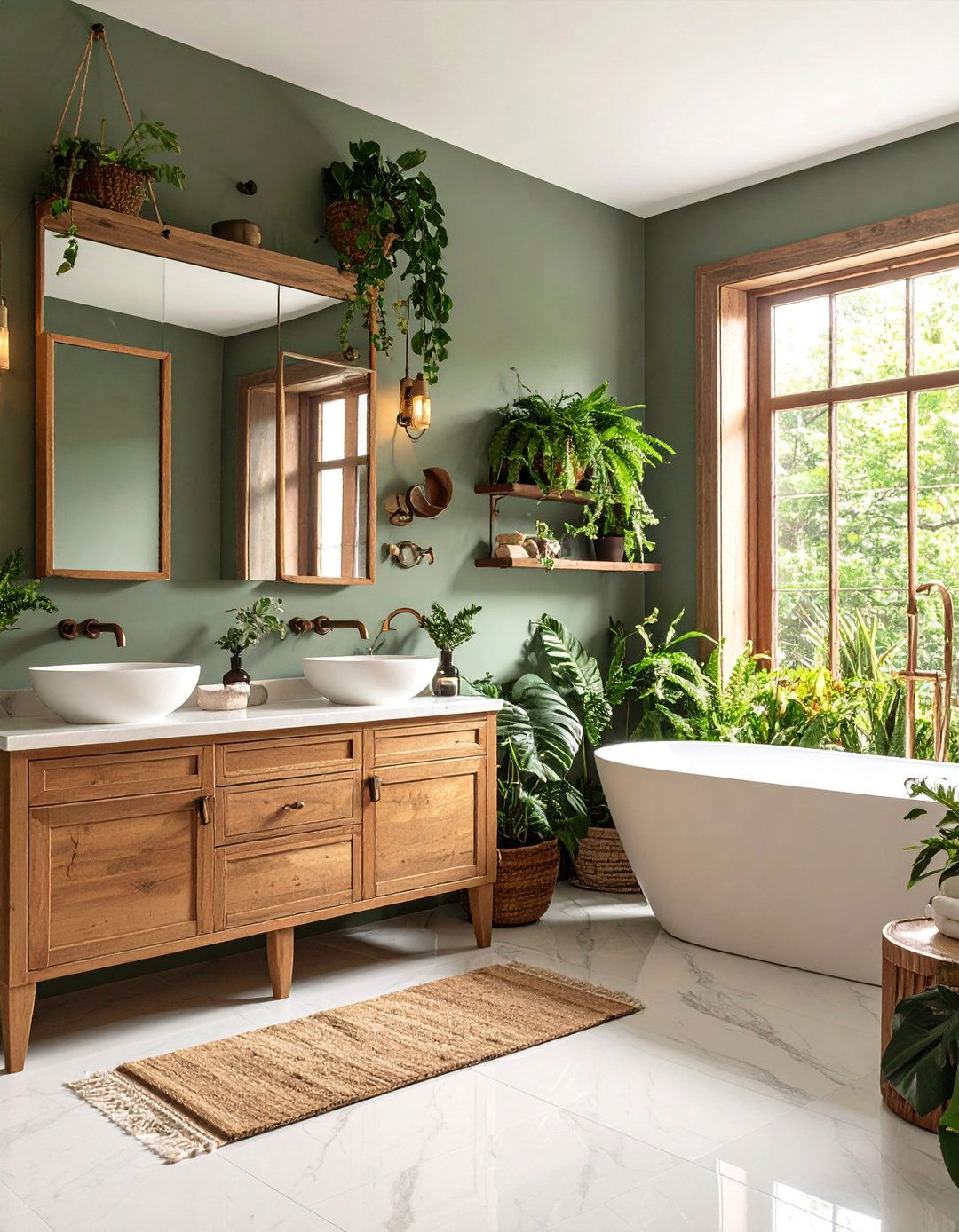 Vintage Botanical Print Gallery with Scientific Illustrations - 25 Bathroom Art Ideas