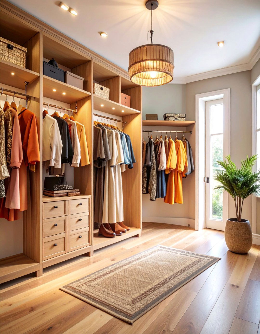 Vintage Boutique Entry Closet with Retail Display - 25 Entry Closet Ideas