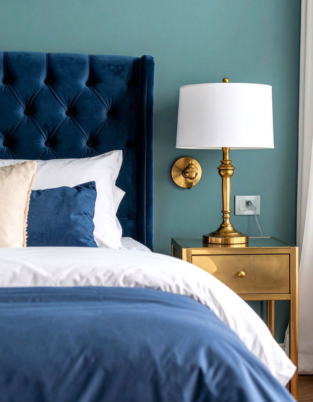 Vintage Brass Reading Sconces - 25 Bedroom Wall Sconce Ideas
