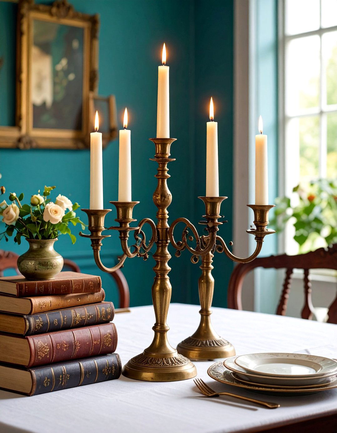Vintage Brass and Copper Candlestick Collection - 25 Decorating With Candles