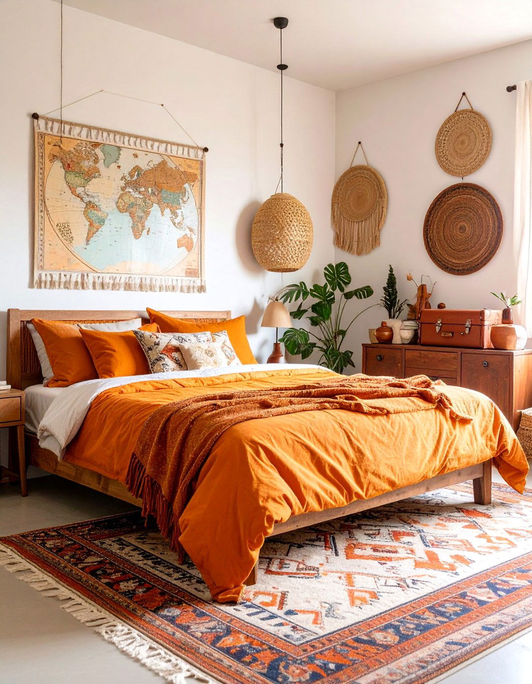 Vintage Caravan Travel Bedroom - 25 Boho Burnt Orange Bedroom Ideas