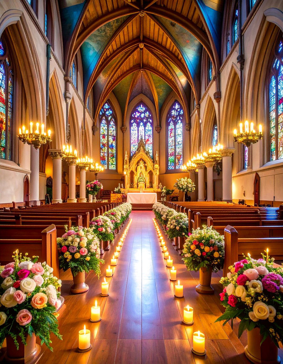 Vintage Church Wedding Ceremony with Traditional Grandeur - 25 Wedding Ceremony Ideas