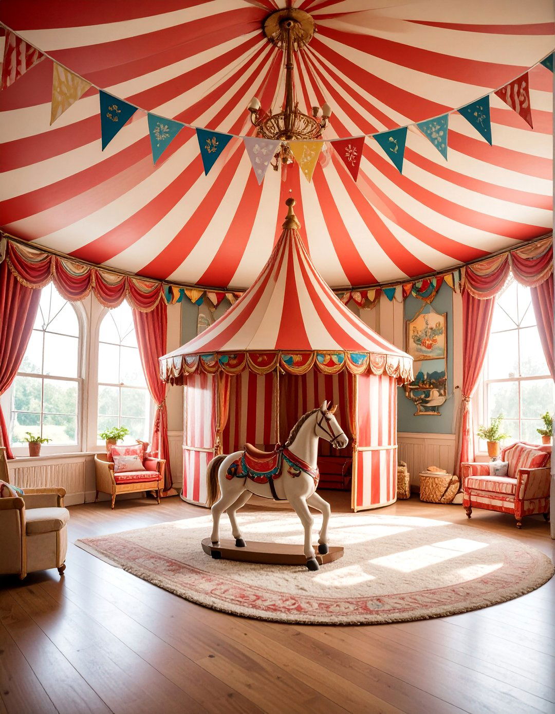 Vintage Circus Nursery with Whimsical Entertainment - 25 Vintage Nursery Ideas