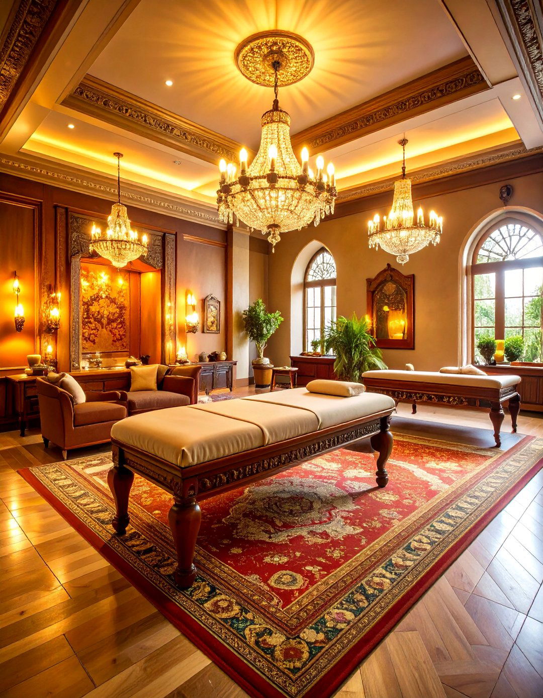 Vintage Classic Massage Room with Timeless Elegance - 25 Massage Room Setup Ideas
