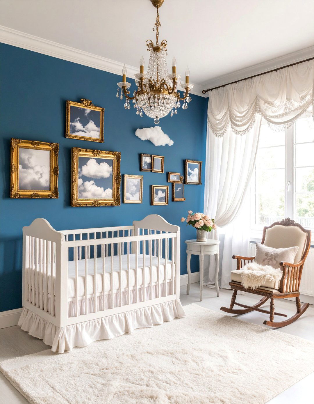 Vintage Cloud Photography Gallery with Antique Furnishings - 25 Cloud Themed Nursery Ideas