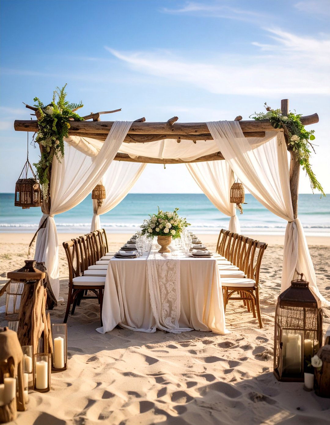 Vintage Coastal Beach Wedding with Antique Details - 25 Beach Wedding Ideas