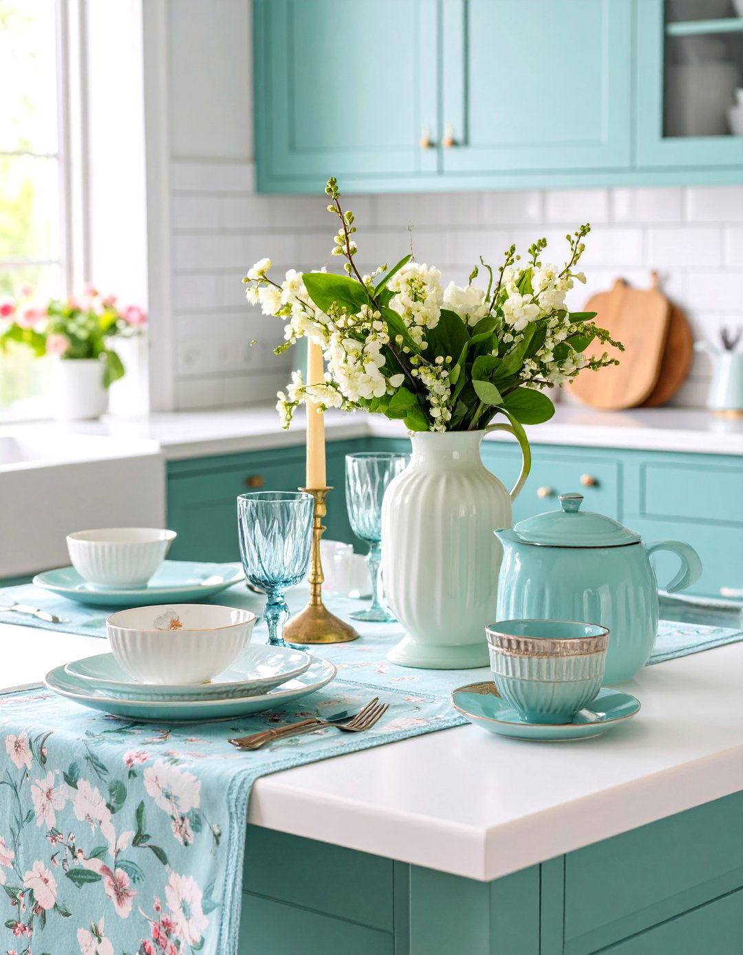 Vintage Collectibles Kitchen Island Centerpiece - 25 Kitchen Island Centerpiece Ideas