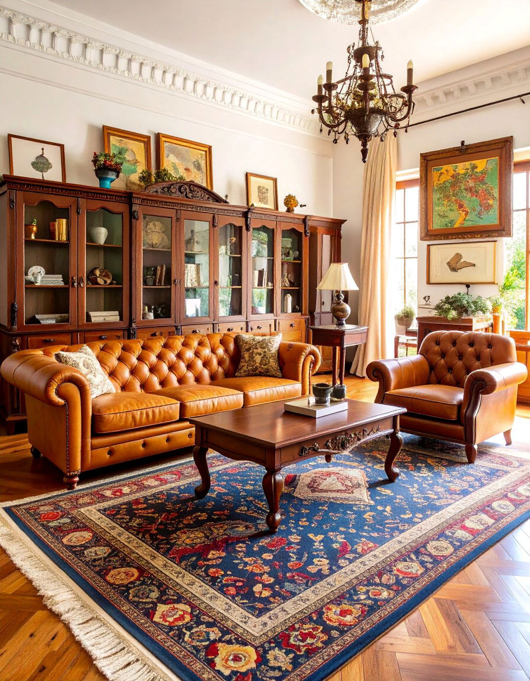 Vintage Collectors Sophisticated Space - 25 Men's Living Room Ideas