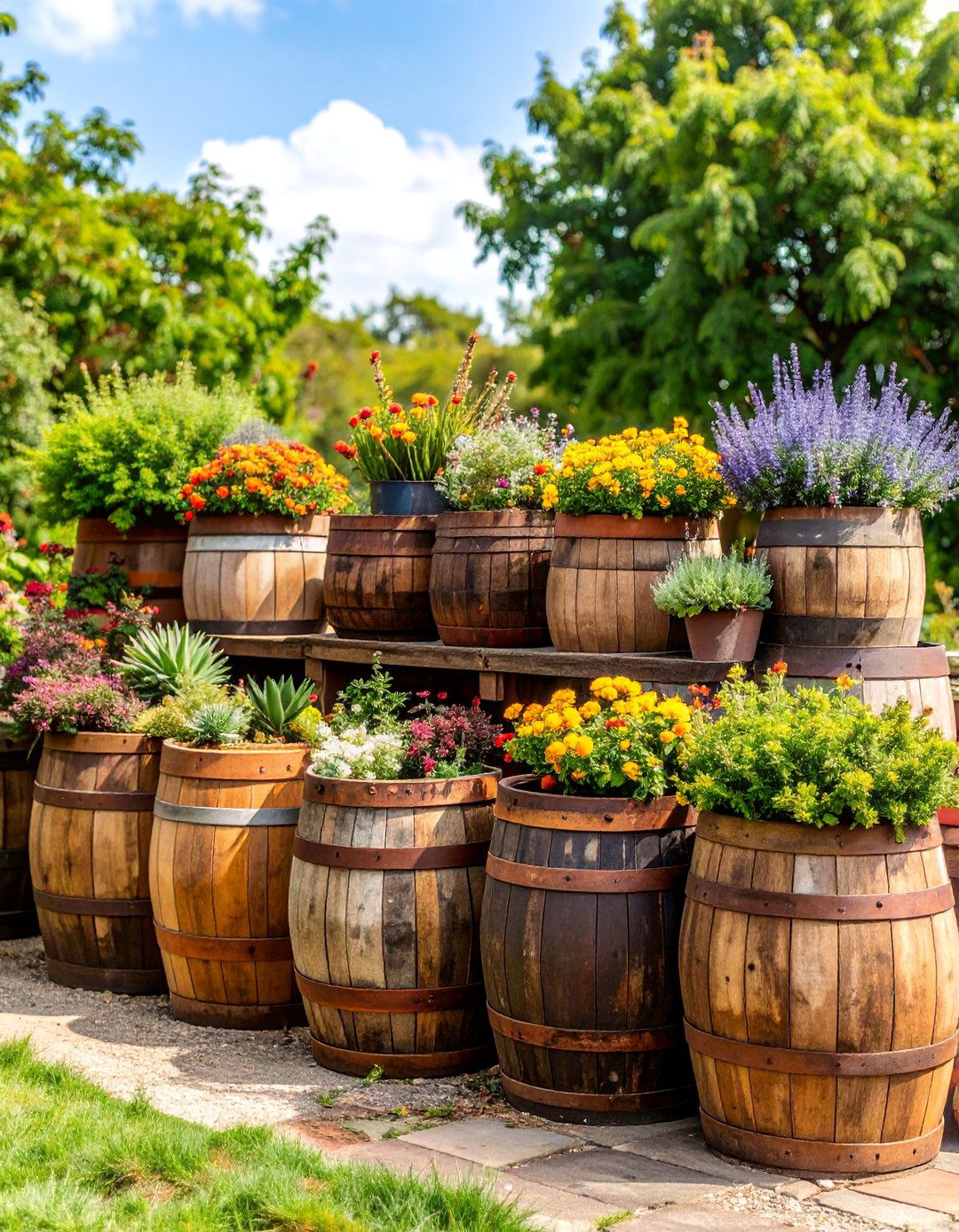 Vintage Container Succulent Collection - 25 Succulent Garden Ideas