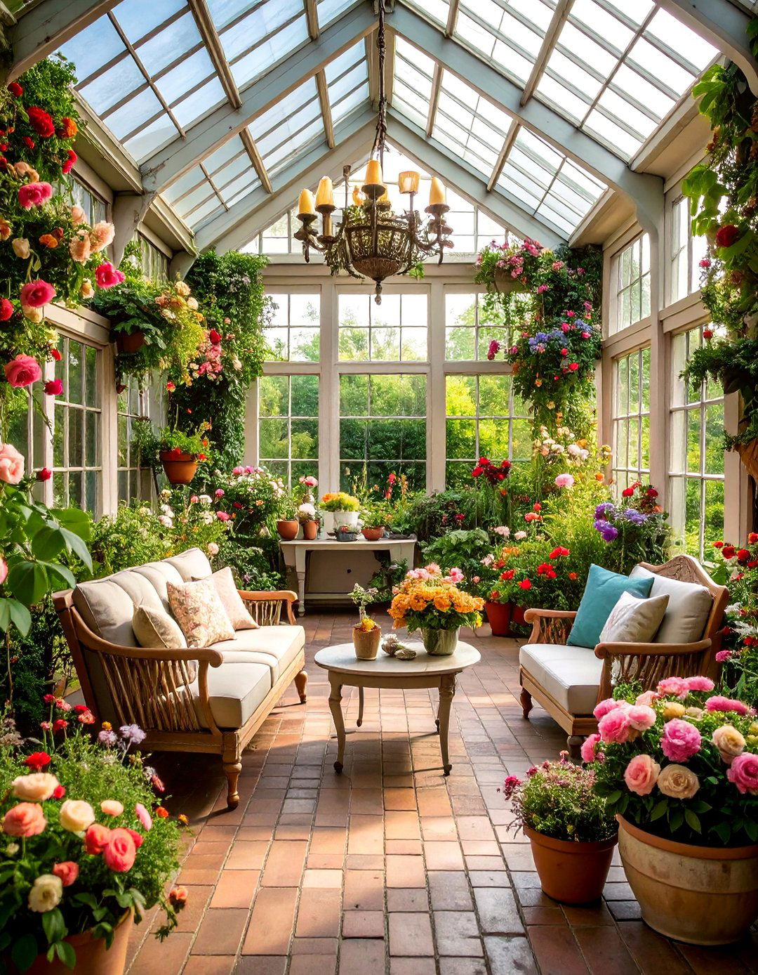 Vintage Cottage Garden Room - 25 Greenhouse Room Ideas