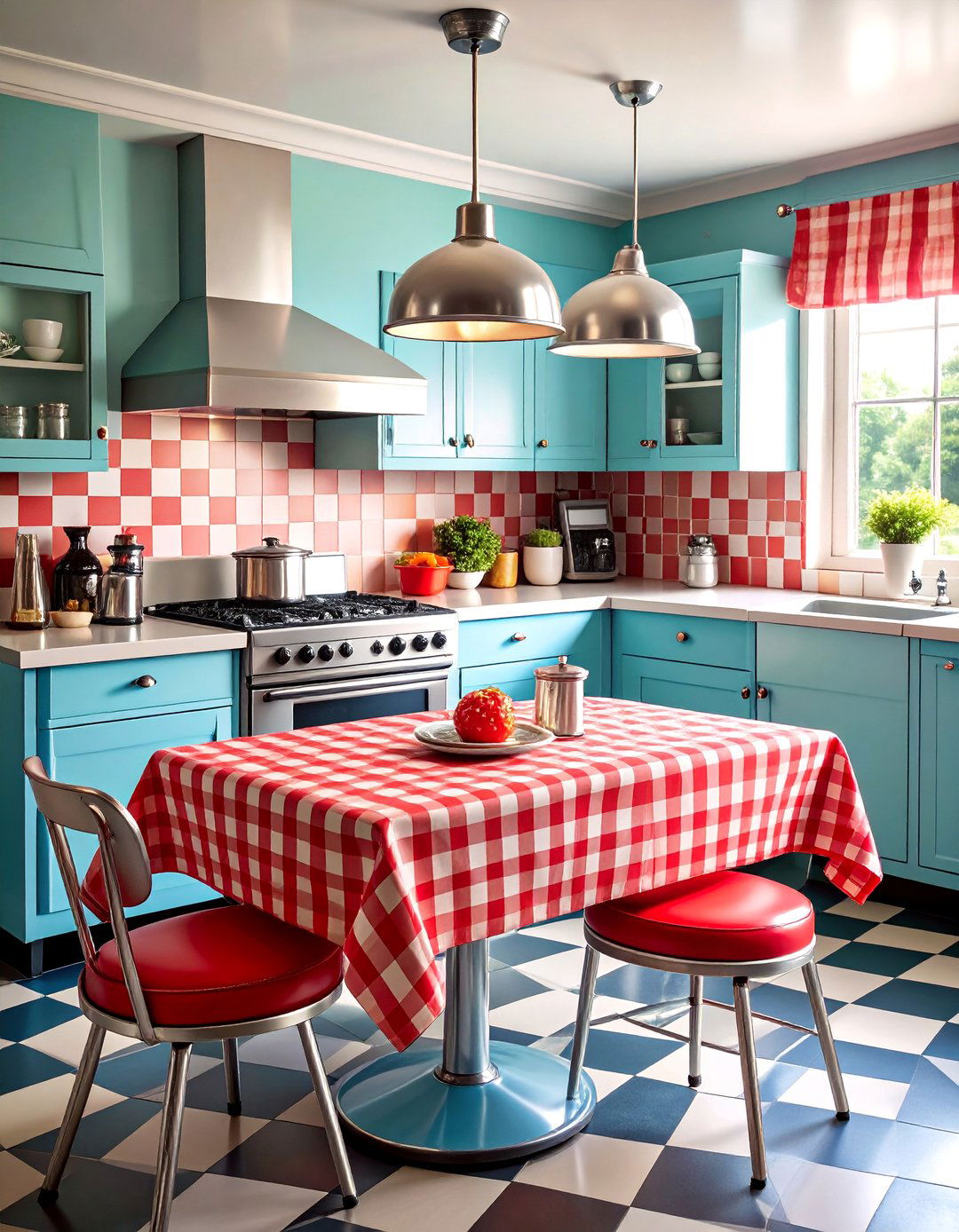 Vintage Diner Retro Revival - 25 Kitchen Counter Decor Ideas