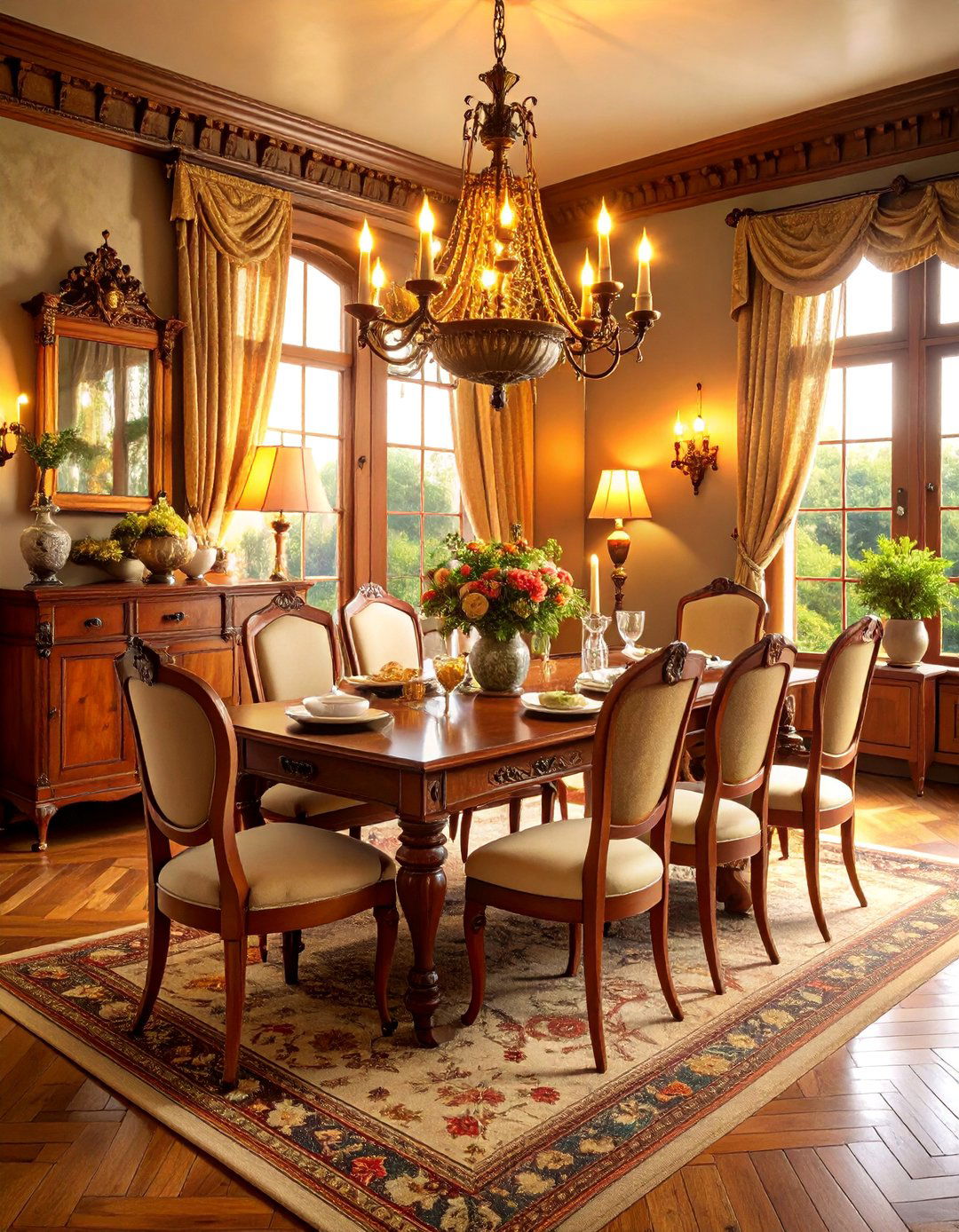 Vintage Eclectic Dining Room with Collected Furniture - 25 Eclectic Dining Room Ideas