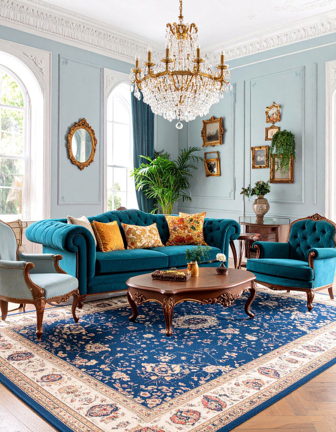 Vintage Eclectic Greige Parlor - 25 Greige Living Room Ideas