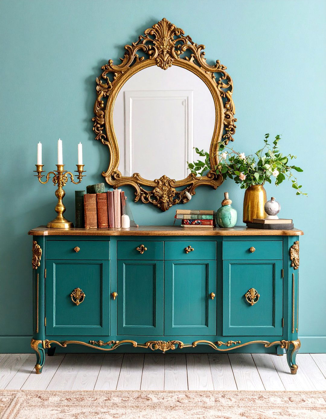 Vintage Entryway Table with Antique Charm - 25 entryway table decor ideas