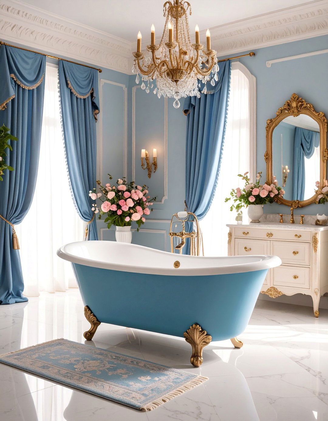 Vintage French Boudoir - 25 Romantic Bathroom Ideas