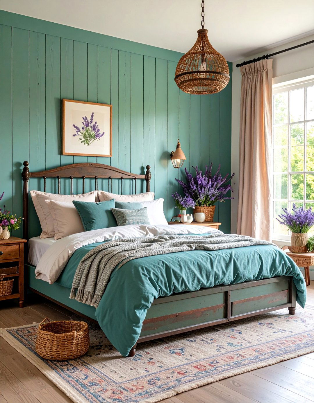Vintage French Market Bedroom - 25 Parisian Themed Bedroom Ideas