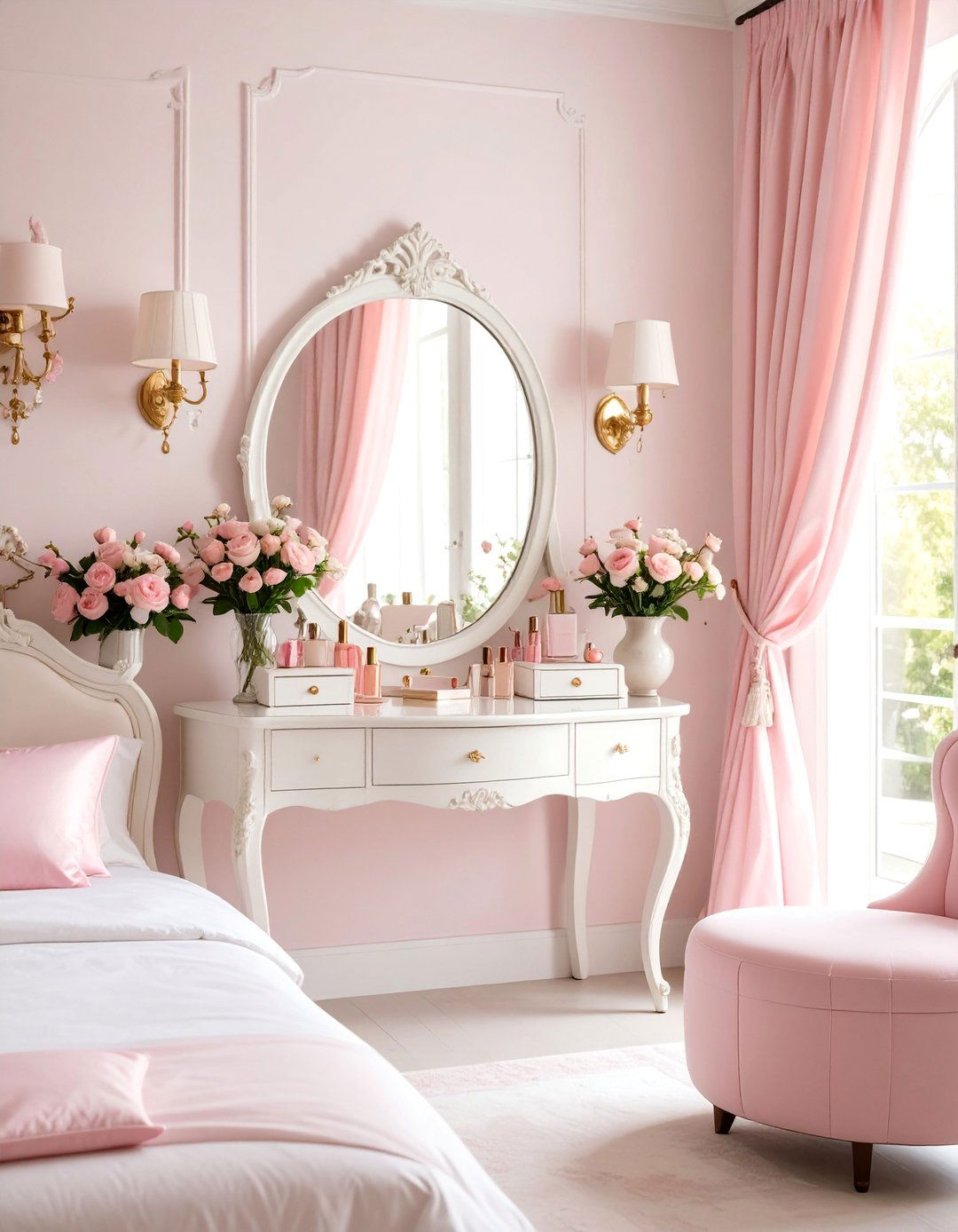 Vintage French Provincial Beauty Boudoir - 25 Makeup Room Ideas
