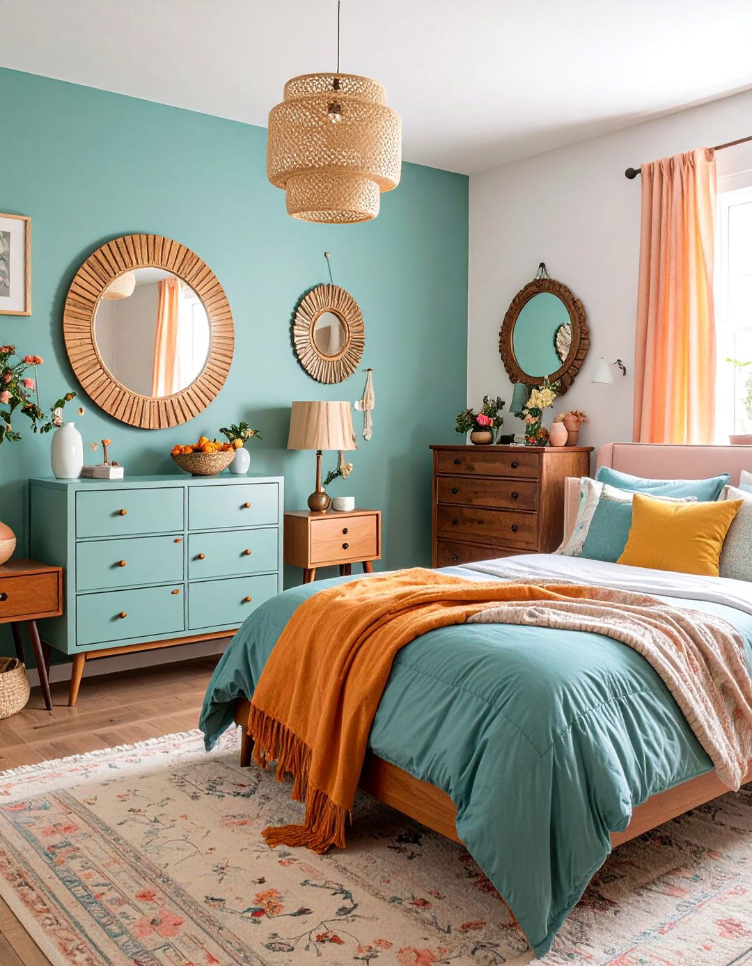 Vintage Furniture Mix Bedroom - 25 Small Boho Bedroom Ideas