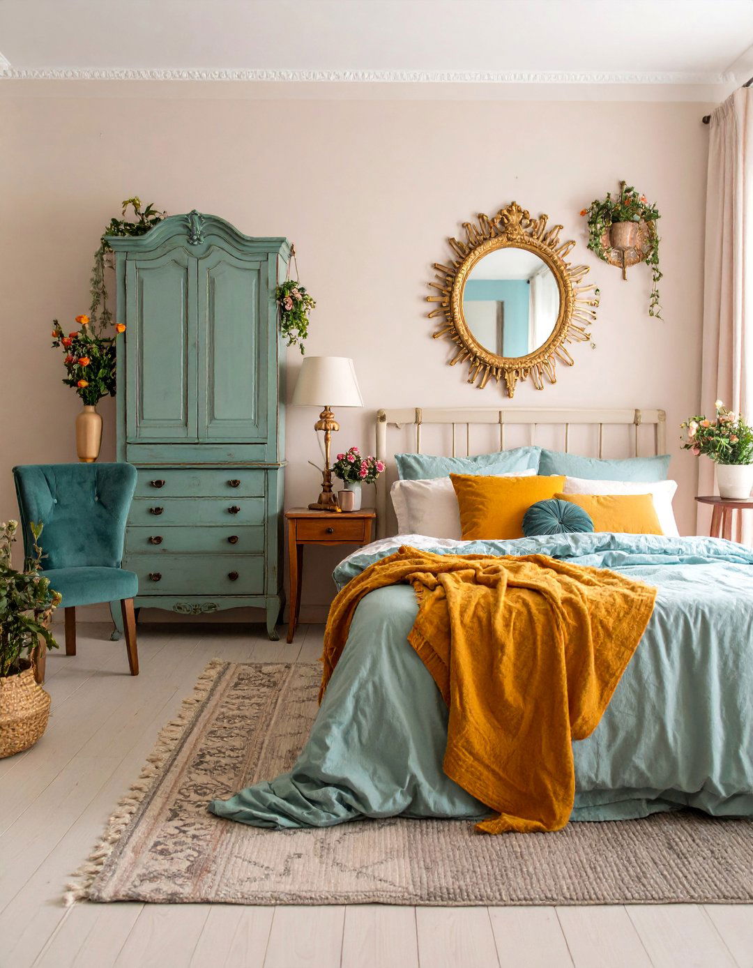 Vintage Furniture Mix - 25 Cozy Bedroom Ideas