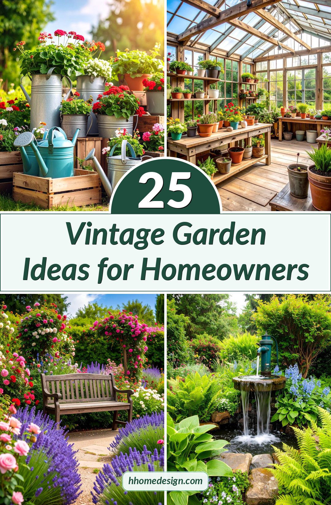 25 Vintage Garden Ideas for Homeowners