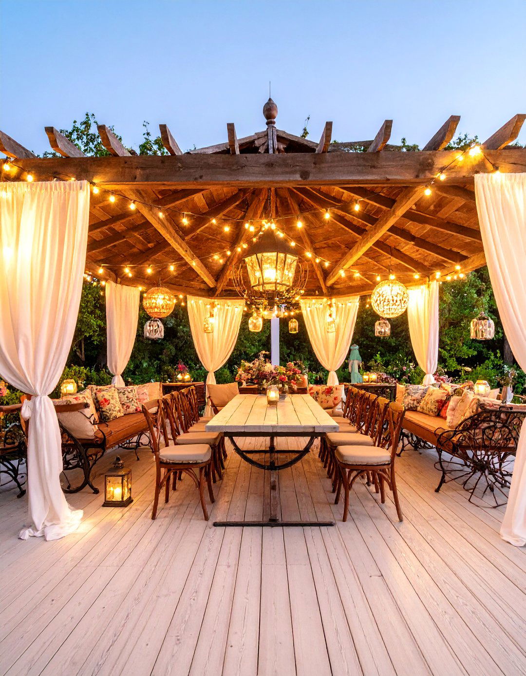 Vintage Garden Party Pavilion - 25 Outdoor Decor Ideas