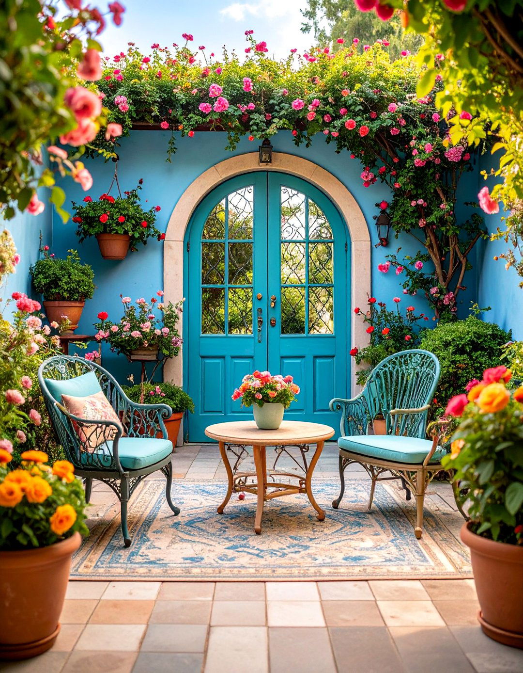 Vintage Garden Room with Antique Elements - 25 Secret Garden Ideas