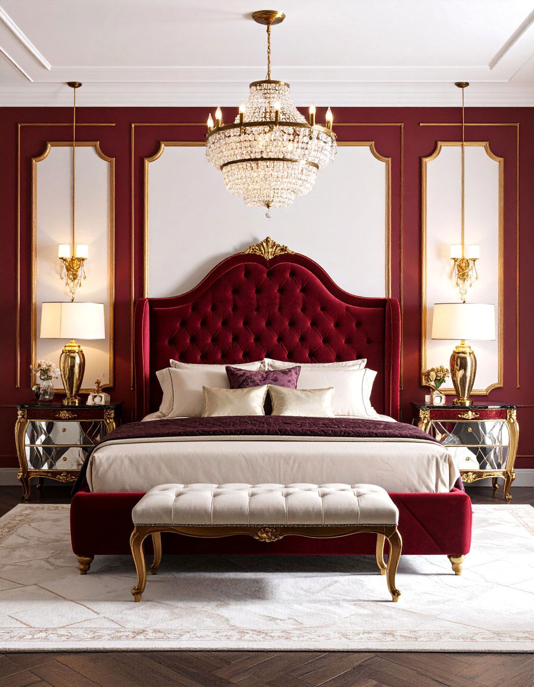 Vintage Glam Primary Bedroom with Art Deco Elements - 25 Primary Bedroom Ideas
