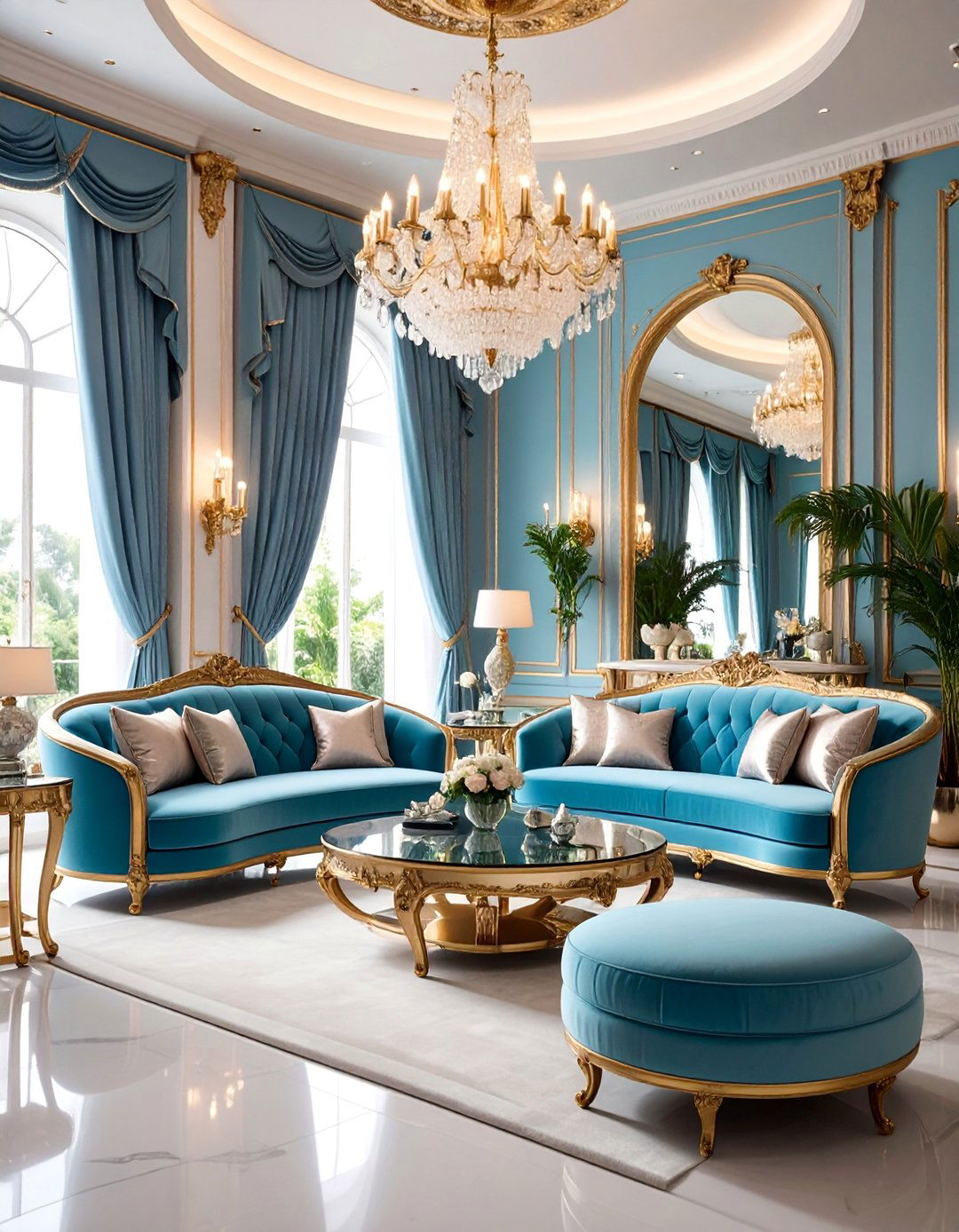 Vintage Glam with Hollywood Regency - 25 Formal Living Room Ideas