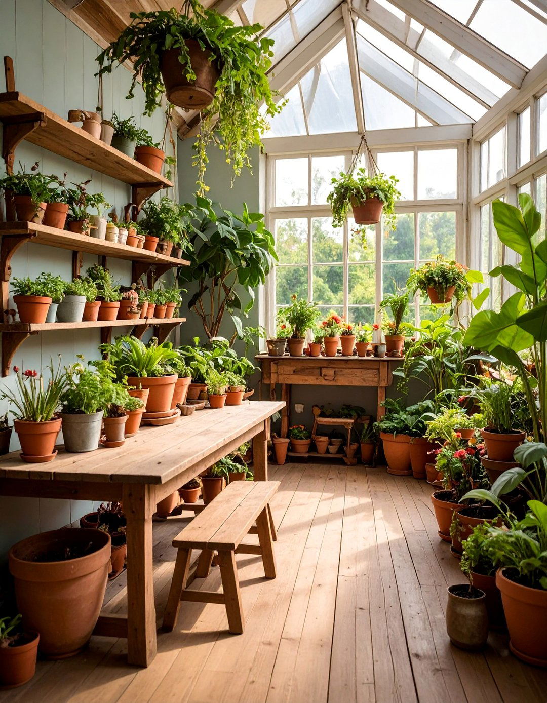 Vintage Greenhouse Garden Room - 25 Vintage Decor Ideas