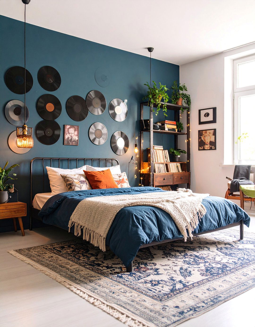 Vintage Grunge Music Haven - 25 Hipster Bedroom Ideas
