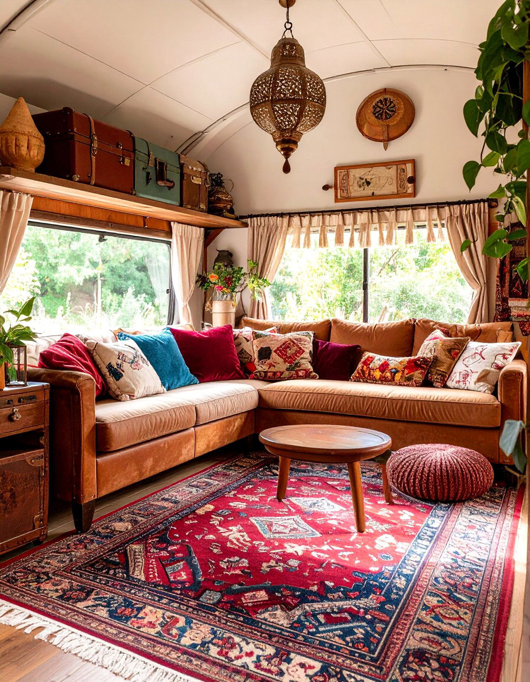 Vintage Gypsy Caravan Living Room with Traveling Tales - 25 Gypsy Bohemian Living Room Ideas