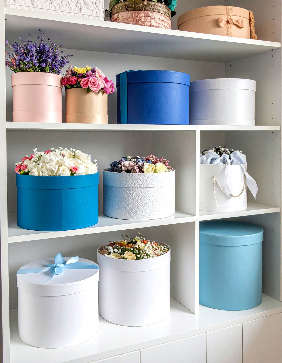 Vintage Hatbox Collection for Delicate Storage - 25 Bra Storage Ideas