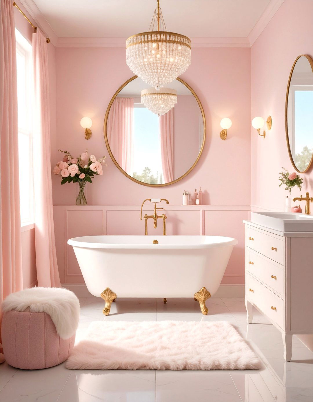 Vintage Hollywood Dorm Bathroom Glamour - 25 Dorm Bathroom Ideas