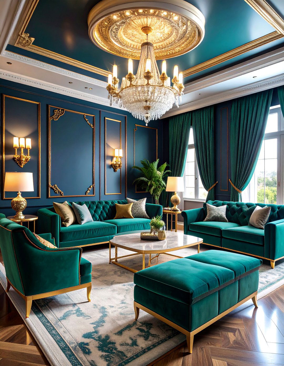 Vintage Hollywood Glam Media Room - 25 Small Media Room Ideas