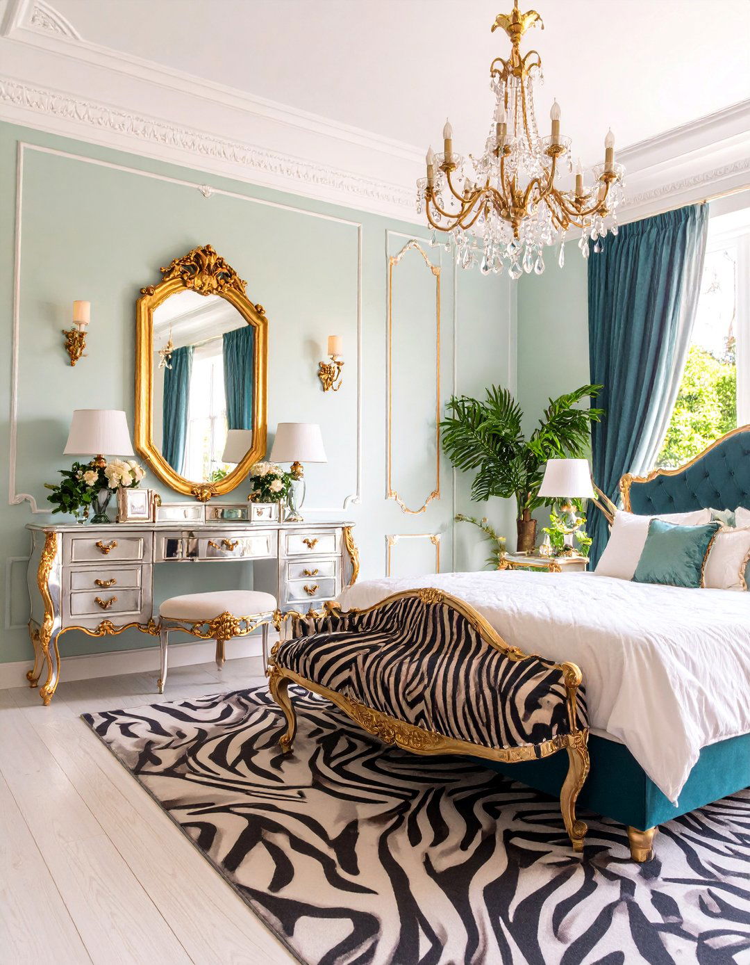 Vintage Hollywood Regency Glam Room - 25 Makeup Room Ideas