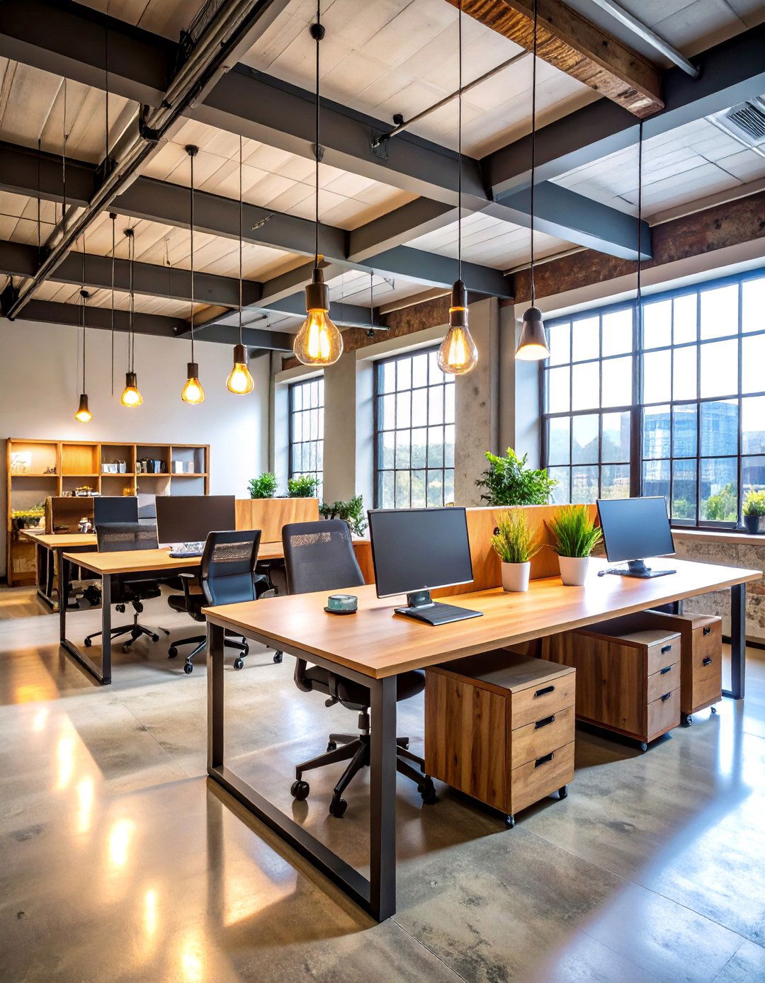 Vintage Industrial Theme - 25 Cubicle Decor Ideas