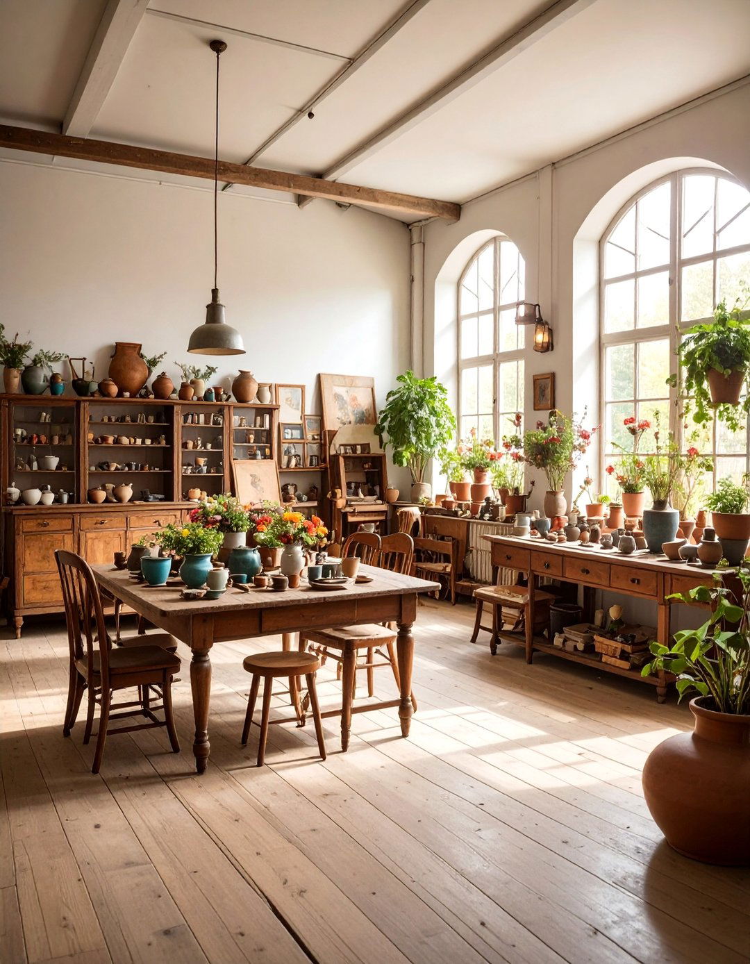 Vintage Inspired Art Space with Period Charm - 25 Art Room Ideas