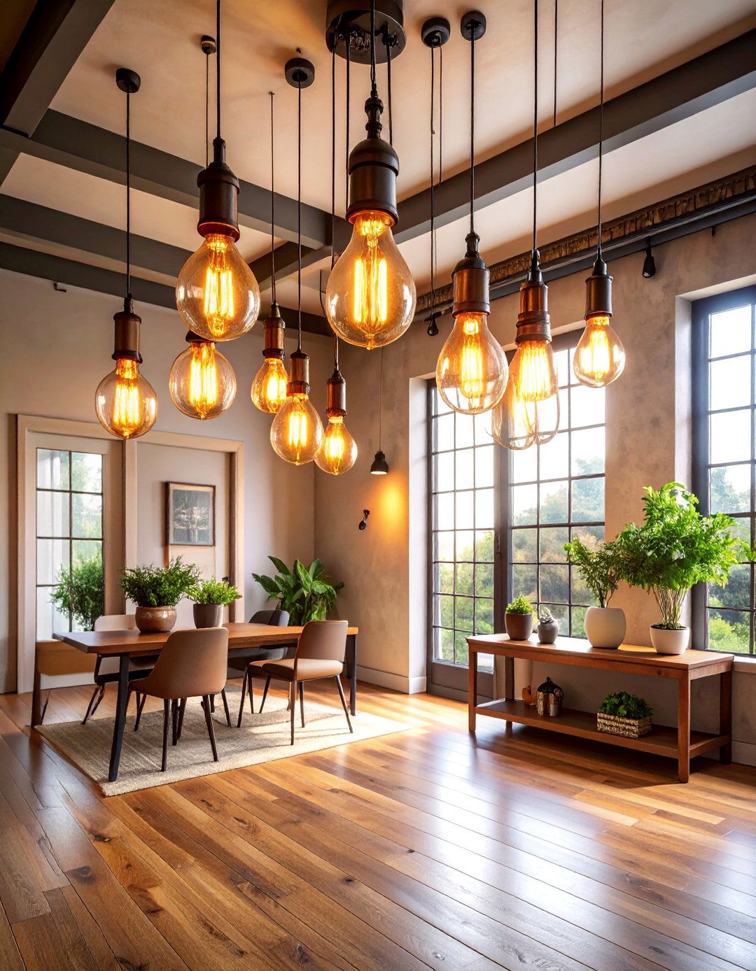 Vintage Inspired Edison Bulb Chandelier - 25 Entryway Lighting Ideas