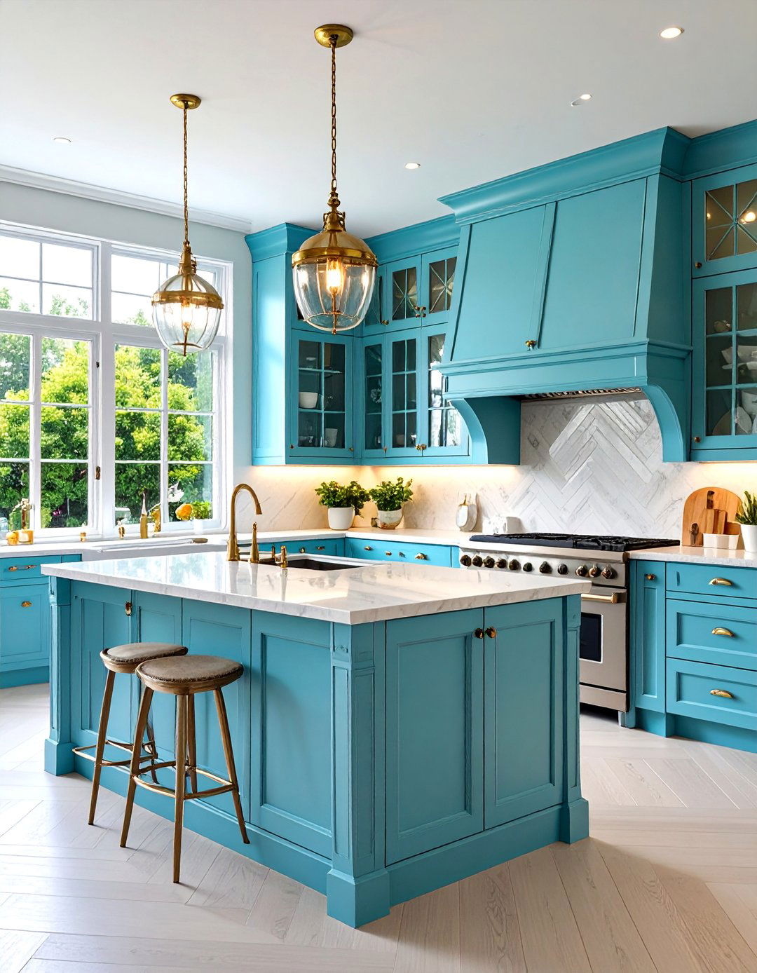 Vintage Inspired Glass Cabinet Doors - 25 Floor to Ceiling Cabinets Ideas