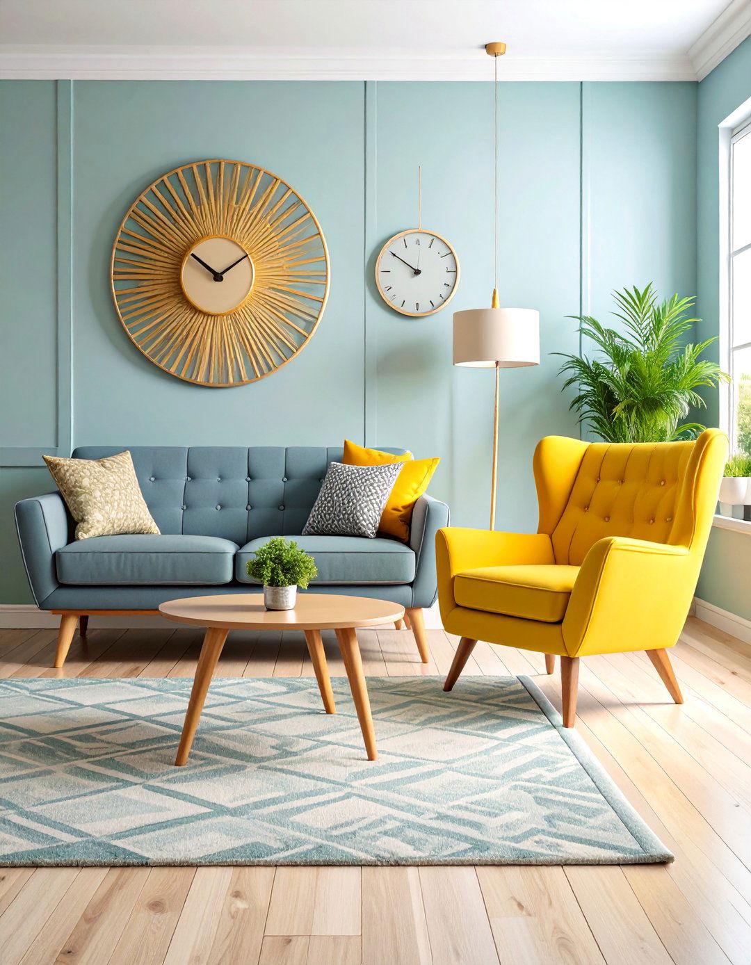 Vintage Inspired Grey and Yellow Living Room - 25 Grey and Yellow Living Room Ideas