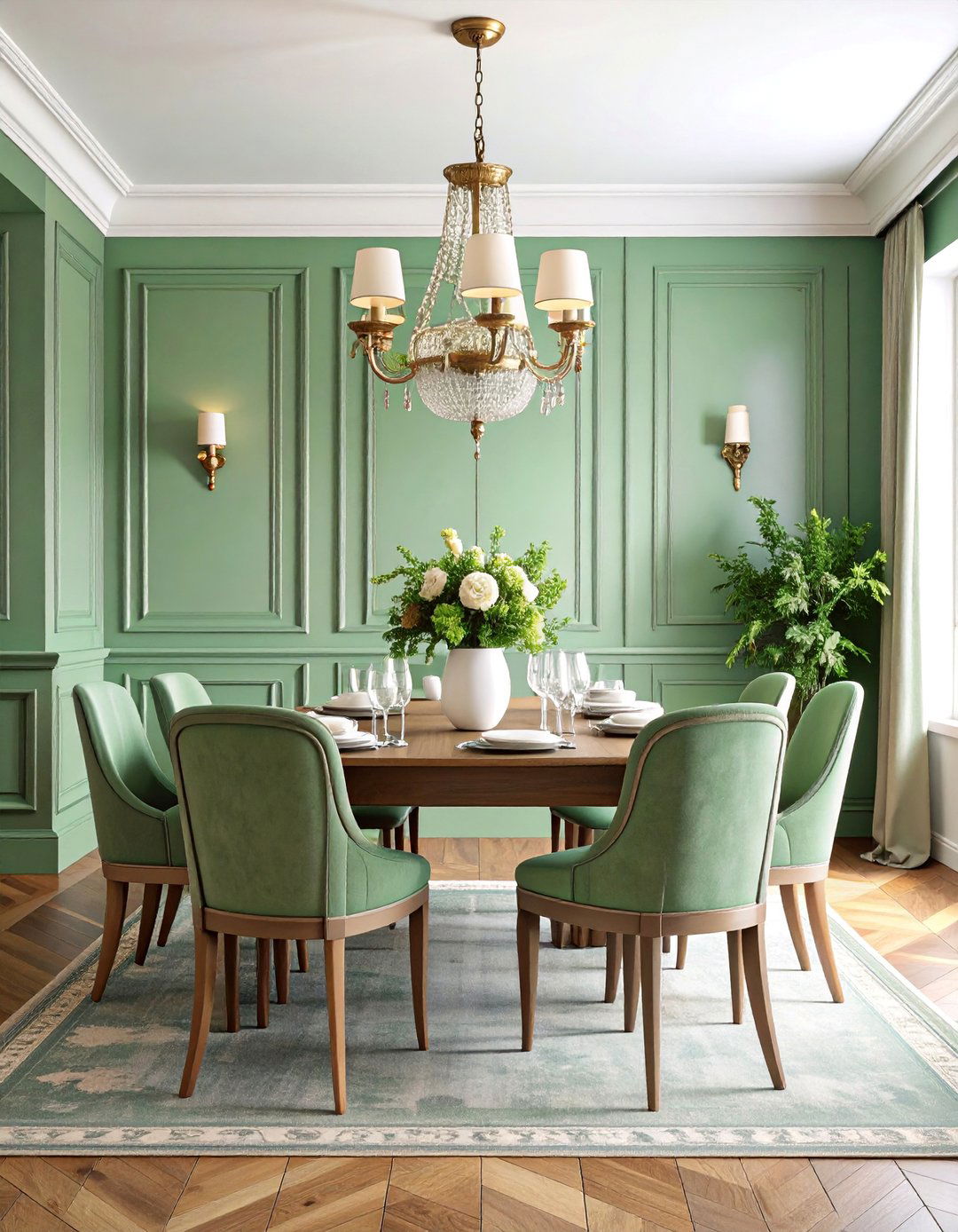 Vintage Inspired Milk Paint Finish Paneling - 25 Half Wall Paneling Ideas