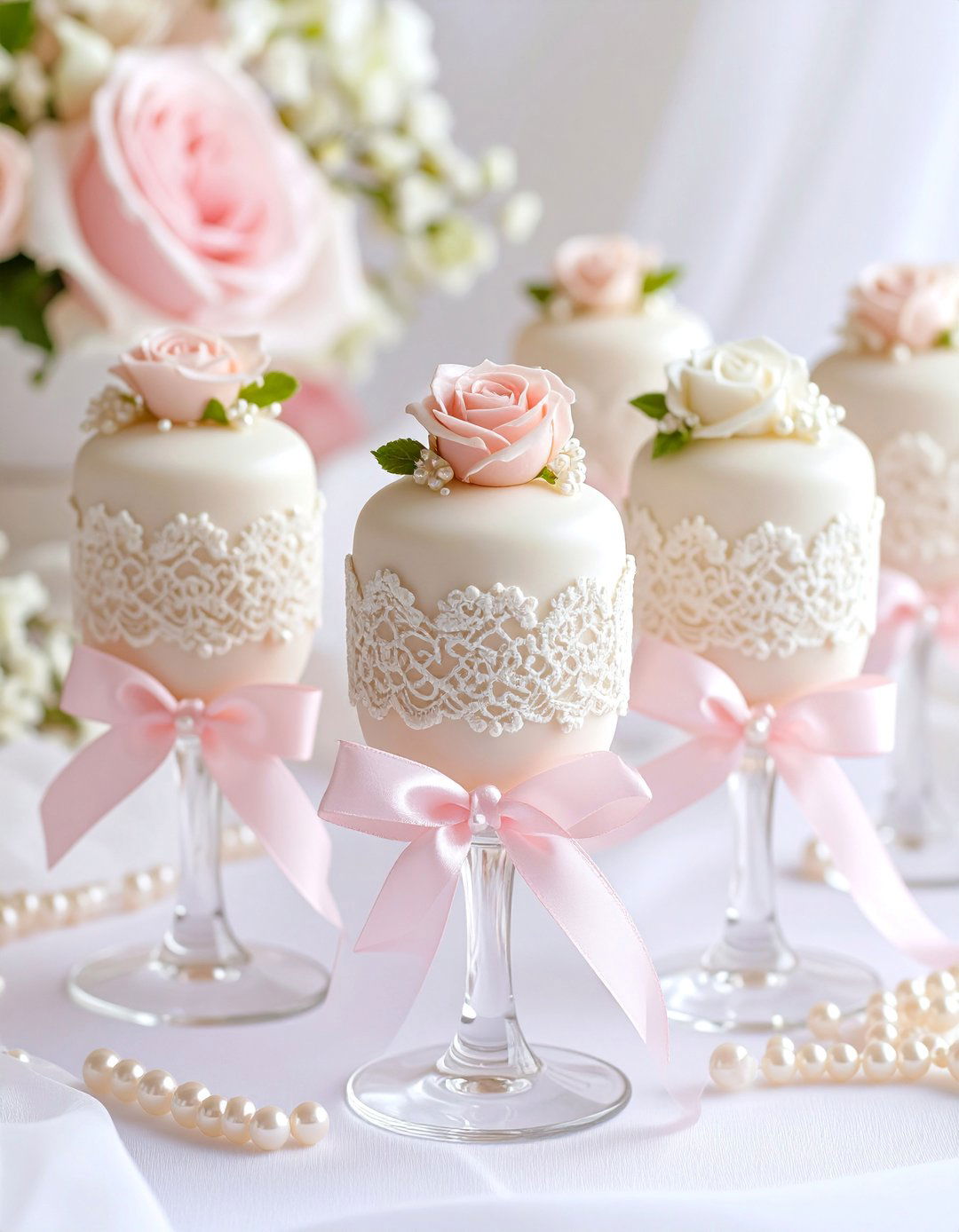 Vintage Inspired Wedding Koozies with Lace and Pearl Accents - 25 Wedding Koozie Ideas