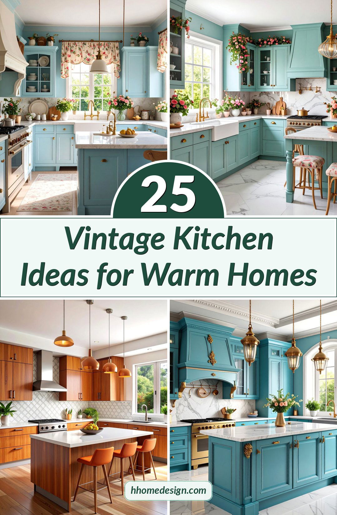 25 Vintage Kitchen Ideas for Warm Homes