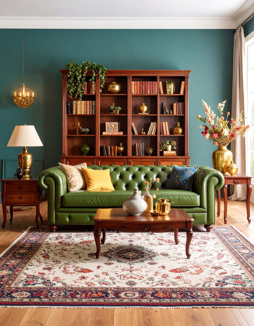 Vintage Leather and Antique Finds - 25 Black Boho Living Room Ideas
