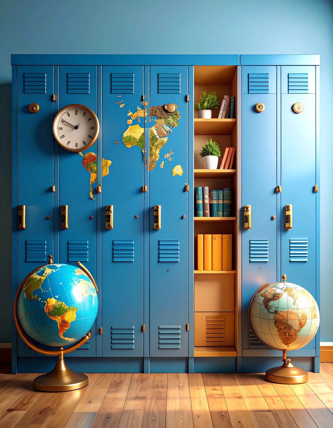 Vintage Library Scholar Locker - 25 Locker Decor Ideas
